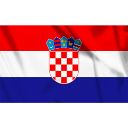 Vlajka Chorvatska na auto (45 x 29 cm)