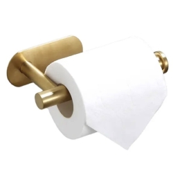 Nástěnný držák na toaletní papír - zlatý