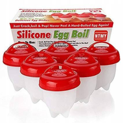 Silikonové formy na vaření vajec - 6 ks