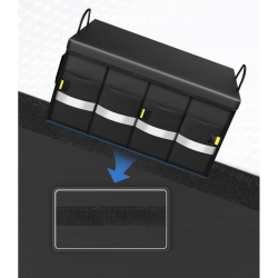 Organizér do kufra auta 60 x 35 x 30 cm - 55L čierny