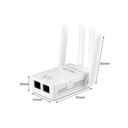 Rozšiřovač Wi-Fi signálu s rychlostí až 300Mbps - bílá barva 