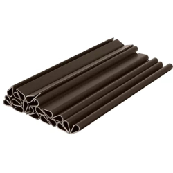 Montážní klipy na plot hnědé - 19 x 1,25 cm (20 ks)