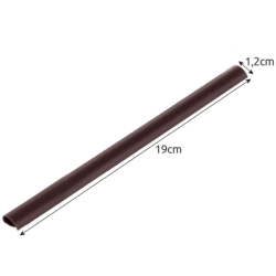 Montážní klipy na plot hnědé - 19 x 1,25 cm (20 ks)