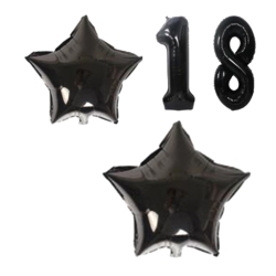 Sada dekorací s balonky k 18. narozeninám (APT)