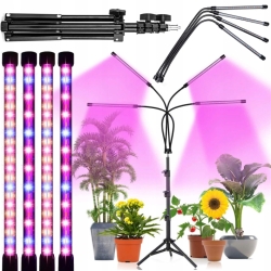 DUPLICITA LED Lampa na pěstování rostlin nastavitelná - 4 LED lampy