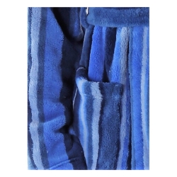 Pánský dlouhý župan se šálovým límcem JOE modrá
