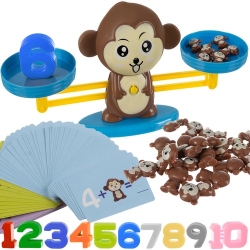 Dětská naučná hra s čísly - Opičí váha