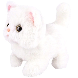 Interaktivní koťátko bílé 16 cm - 16 cm