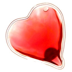 Ohřívač rukou i těla - srdce červené (ISO)