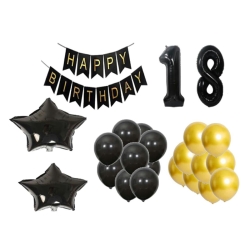 Sada dekorací s balonky k 18. narozeninám (APT)