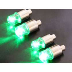LED RGB svítící ventilky vícebarevné na kolo voděodolné se senzorem světla - 2 ks