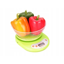 Digitální kuchyňská váha do 5 kg - zelená