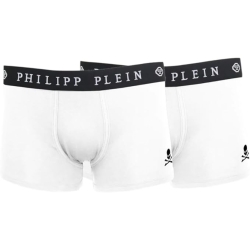 Pánské boxerky Philipp Plein Underwear bílé - vel. L