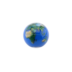 Třpytivý míček zeměkoule 6,5 cm