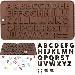 Silikonová forma na čokoládové písmenka - (Ruhhy)