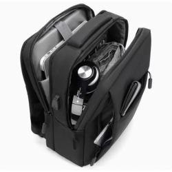 Sportovní batoh s USB portem 43 x 30 x 14 cm - černý