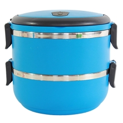 Obědový box 1,4 litru v podobě jídlonosiče - modrý 