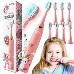 Elektrický zubní kartáček pro děti - růžový