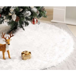 Podložka pod vánoční stromeček 150 cm - bílá