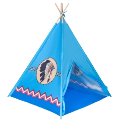 Dětský indiánský stan teepee PlayTo - modrá