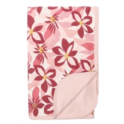 Mamatti Dětská oboustranná bavlněná deka, 80 x 90 cm, Magnólie, růžová