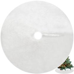 Podložka pod vánoční stromeček 120 cm - bílá