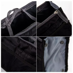 Cestovní kosmetická taška s přihrádkami  - černý organizér