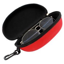 Tvrdé pouzdro na brýle červené - 17 cm x 8 cm x 6 cm