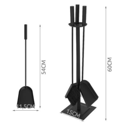 Sada nářadí ke grilu nebo krbu - 3 ks