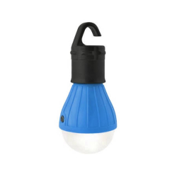 Turistická LED lampa na baterie modrá - žárovka