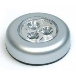 Samolepící lampička 3 LED stříbrná (Vogadgets)