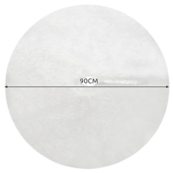 Podkładka pod choinkę 90 cm - biała