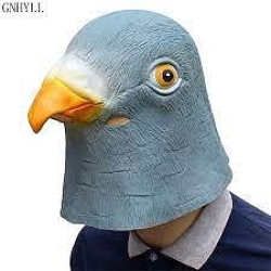 Maska - hlava holuba