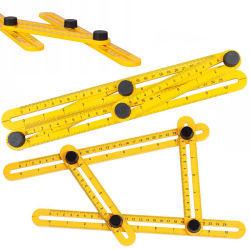 Multifunkční úhlový metr - šablona žlutá