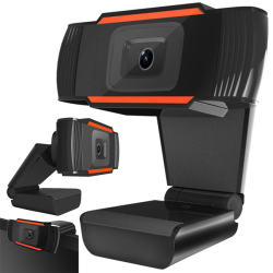 Webová kamera s FULL HD a 1080p mikrofonem - černý design