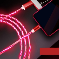 3v1 Magnetický nabíjecí USB kabel s LED podsvícením