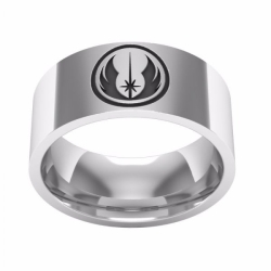 Ocelový prsten Star Wars - Jedi (Velikost 9)