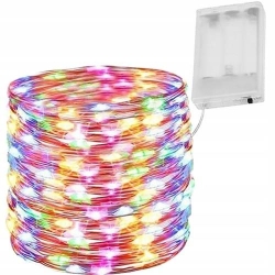Dekorativní světelný řetěz se 100 LED světly 9 m - vícebarevný