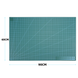 Oboustranná řezací podložka A1 60 x 90 cm - zelená