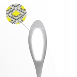 Stolní dotyková RGB LED lampa s flexibilním ramenem barevná (zaoblený profil)