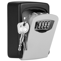 Trezor / schránka na klíče Malatec s kódem (šedý)