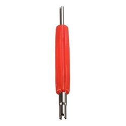 Oboustranný šroubovák na vložky ventilů 13 cm - červený 