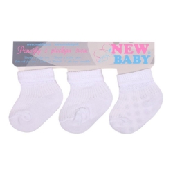 Kojenecké pruhované ponožky New Baby - 3ks