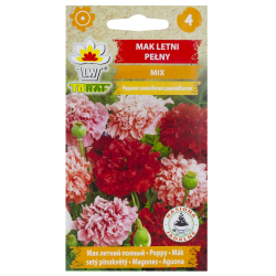 Mak letni pelny MIX (Papaver paeoniflorum) - 0,5 g