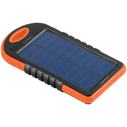 Přenosná solární nabíječka 5000 mAh - 2 USB výstupy
