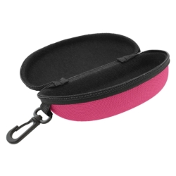 Twarde etui na okulary różowe - 17 cm x 8 cm x 6 cm