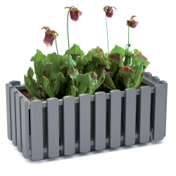 Balkónový truhlík BOARDEE FENCYCASE 38 cm - šedý