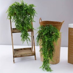 Umělá závěsná luxusní rostlina - zelené kapradí