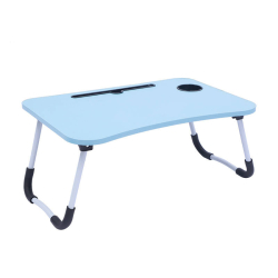 Skládací stolek pod notebook  60 x 27 x 40 cm - modrý