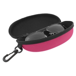 Twarde etui na okulary różowe - 17 cm x 8 cm x 6 cm